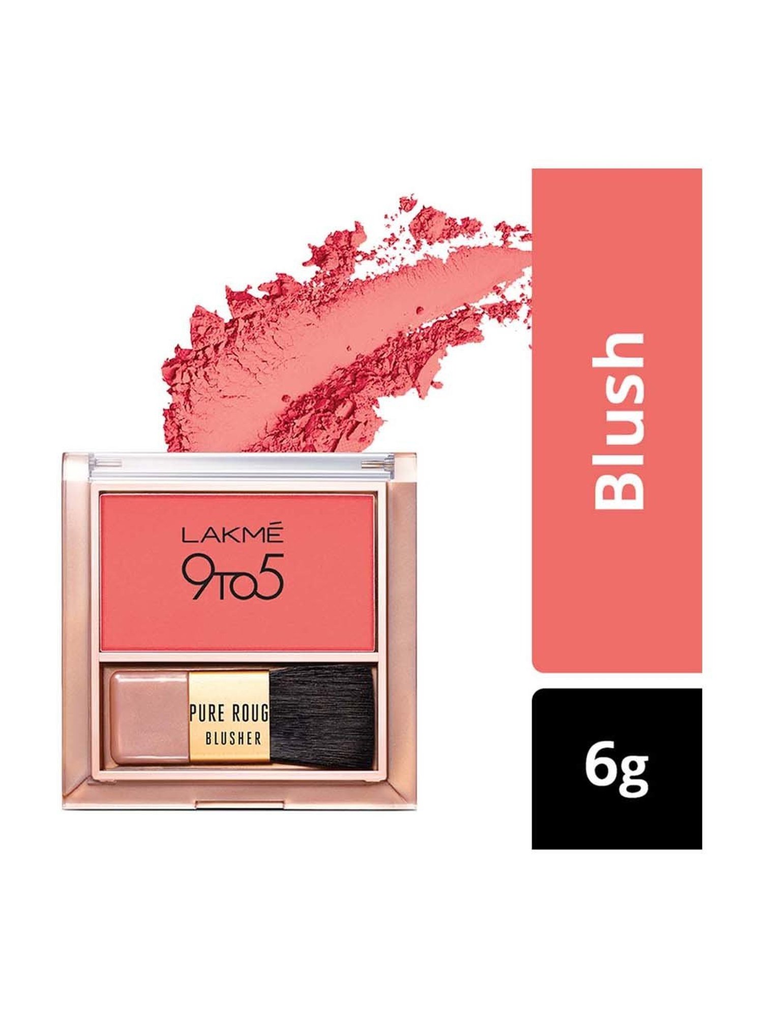 Lakme 9 To 5 Pure Rouge Blusher Coral Punch - 6 gm
