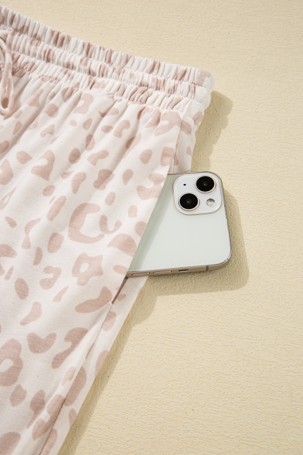 White Christmas Pullover and Drawstring Pants Pajama Set