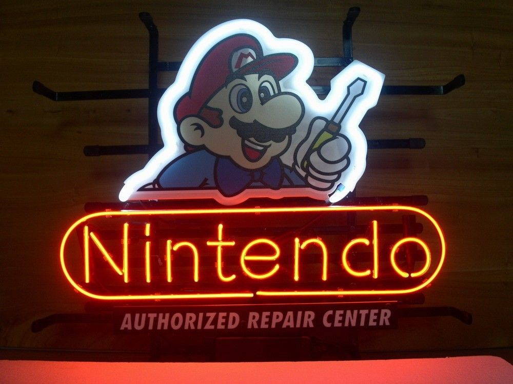 Fashion Neon Sign Classic Nintendo Super Mario Handcrafted Real Glass Lamp Neon Light Neon Sign Beerbar Sign Neon Beer Sign 19x15
