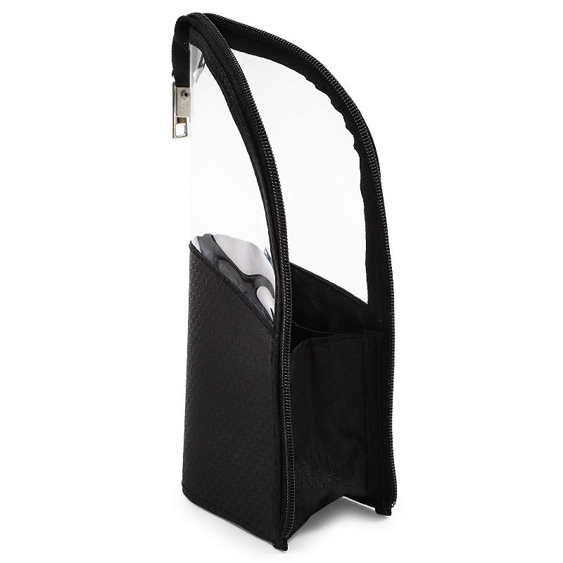 Cosmetic Travel Bag, Makeup Brush Organizer (Black, 2 Pack)