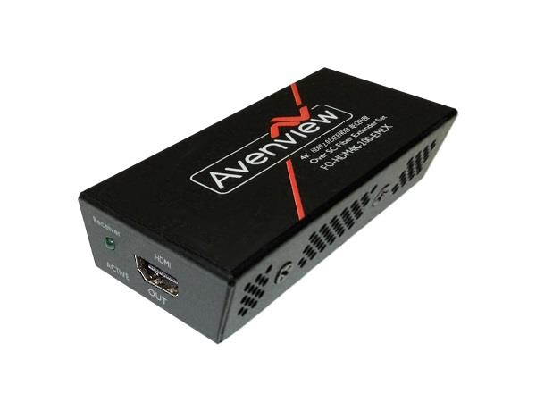Avenview FO-HDM4K-200-EMIX-R 4K 60Hz/HDR HDMI Extender (Receiver) Single SC Fiber Optic Cable OM4
