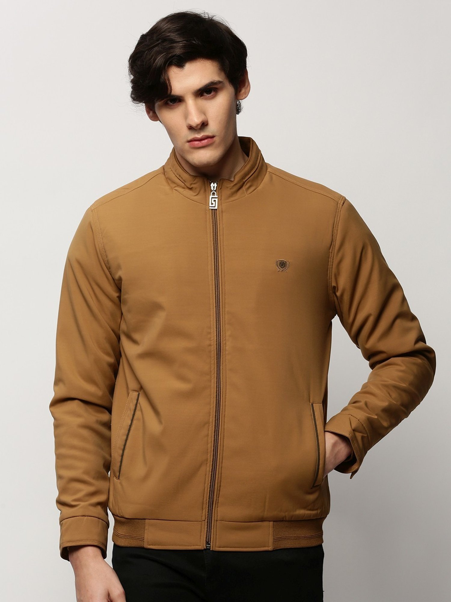 SHOWOFF Khaki Slim Fit Jacket