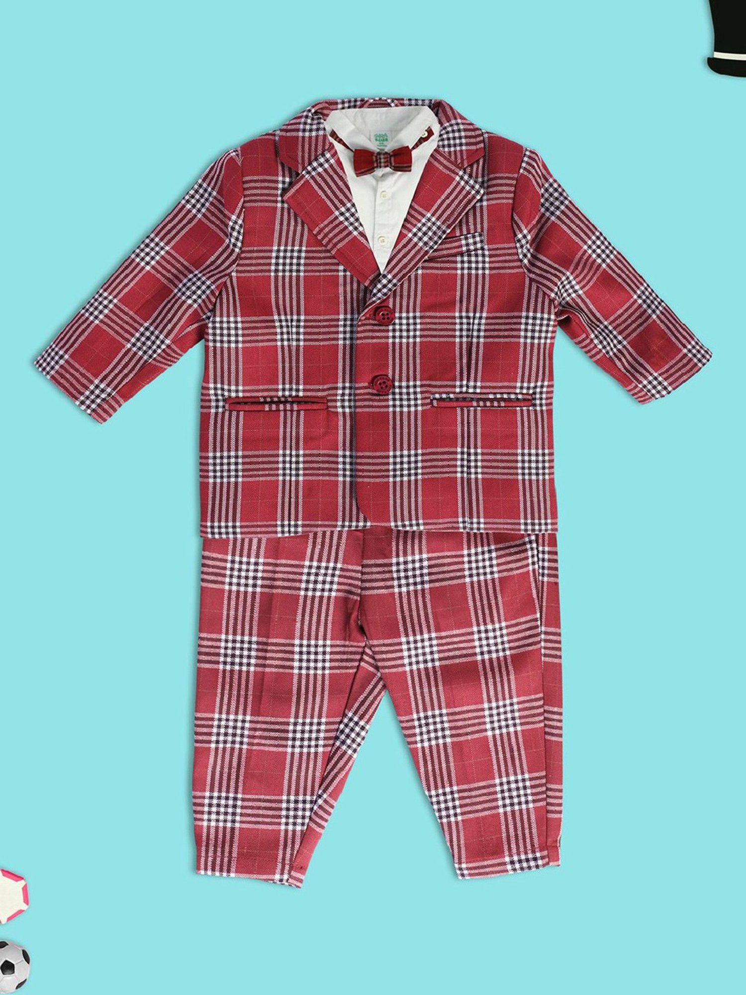 Mothercare Kids Multicolor Checks Shirt with T-Shirt