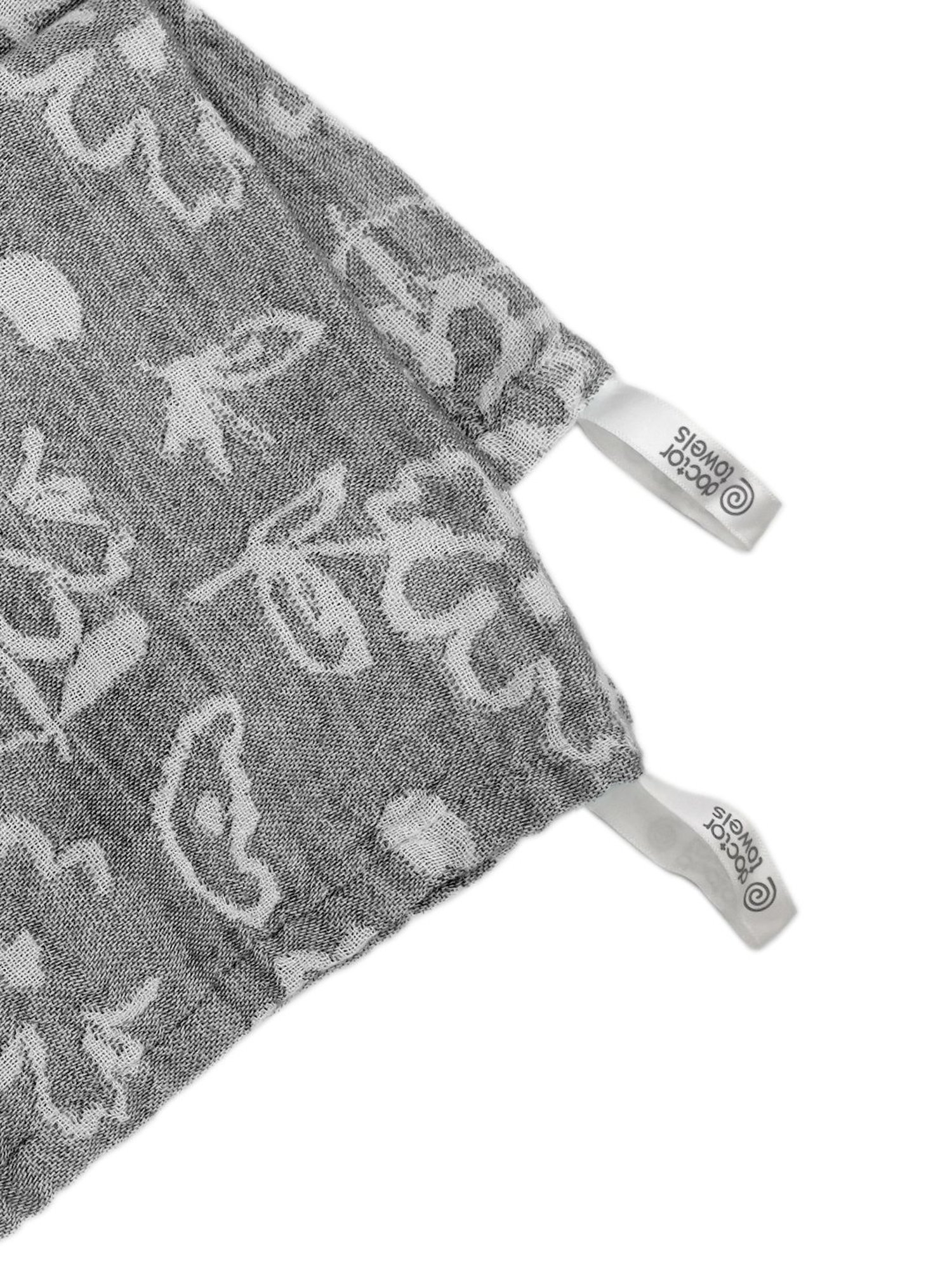 Little Treasure Baby Boy Plush Bathrobe, Chevron Elephant, 0-9 Months