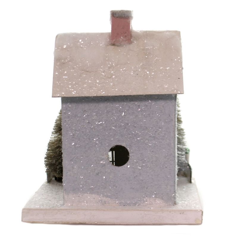 Cody Foster 11.5" Frosted Mansionette Putz House Christmas Pastel  -  Decorative Figurines