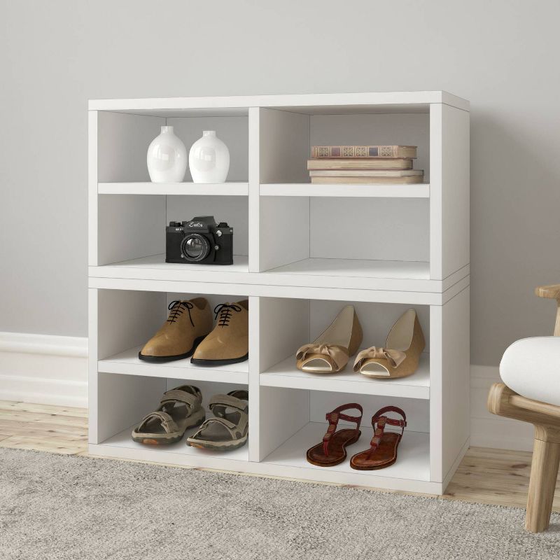 IRIS Tachi Series Modular Wood Stacking Storage Drawer Box Cabinet Cube, Gray