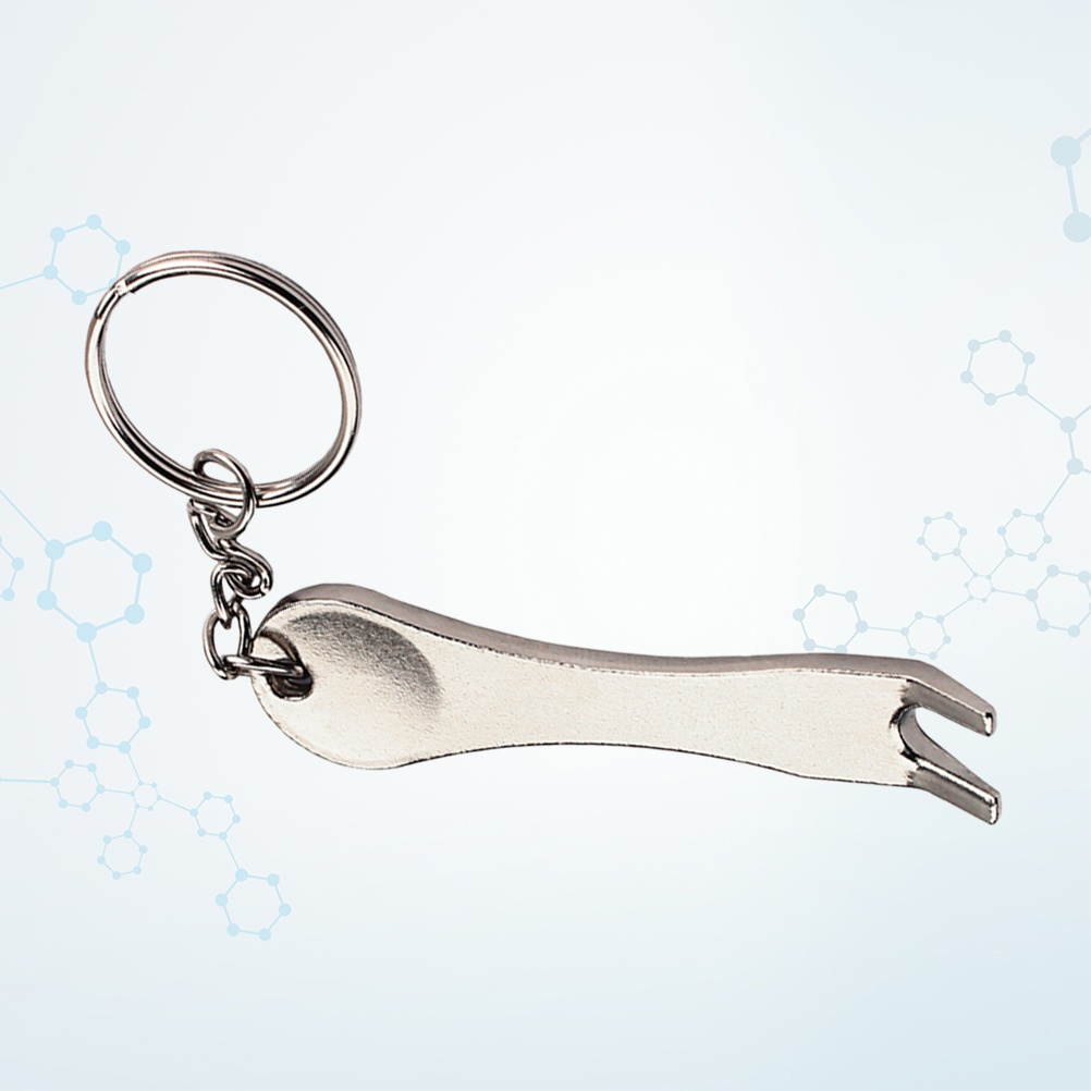 Guitar Bridge Pin Puller String Nail Peg Puller Musical Tool Keychain for Acoustic Guitar Ukulele Bass Banjo Dobro Mandolin (Silver)