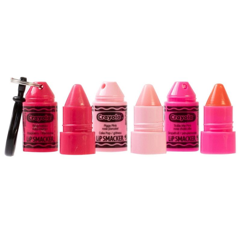 Lip Smacker Crayola Stackable Lip Makeup Trio - Pink - 0.03oz