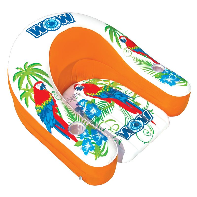 WOW Watersports 14-2070 Malibu Inflatable Floating Swimming Pool Lake Boating Outdoor Lounge Chair