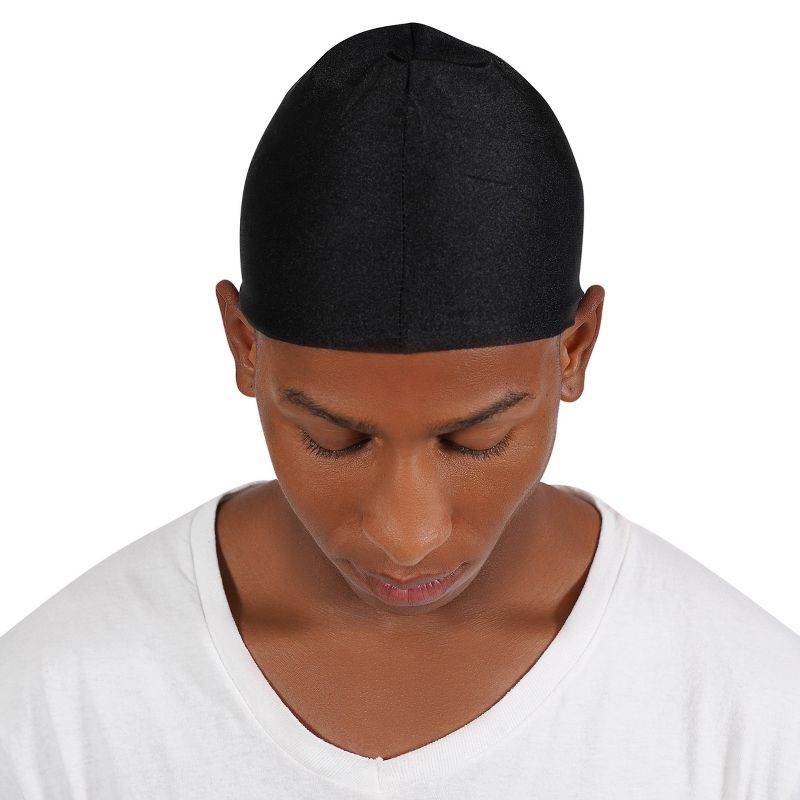 Annie Spandex Black Skull Cap