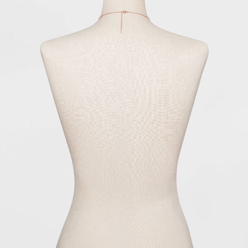 Beloved + Inspired Two-Tone 'Love' Heart Disc and Bar Cluster Necklace