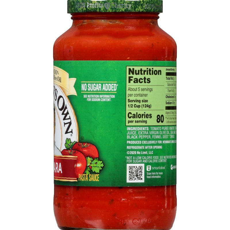Newman's Own Marinara Pasta Sauce 24oz