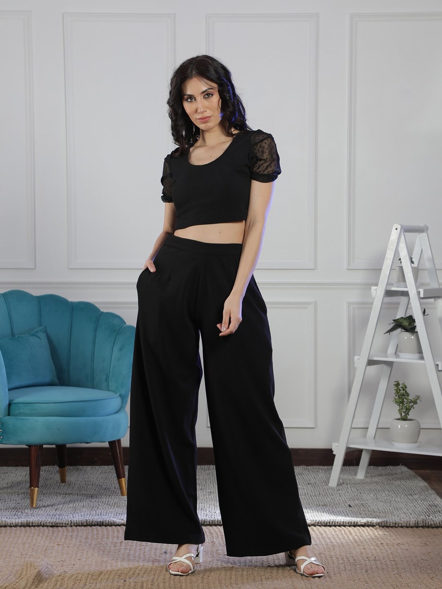 NEUDIS Black Maxi Co-Ord Set