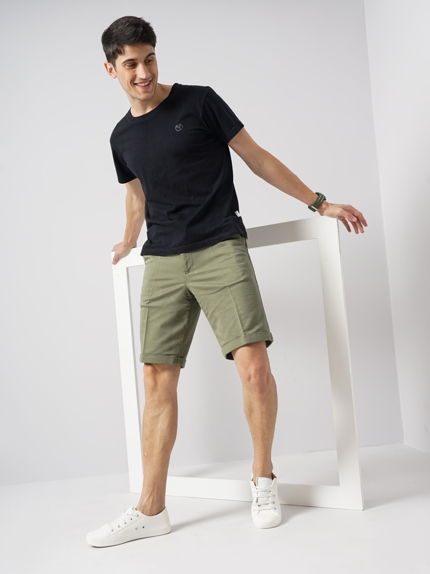 Celio Vert Loose Fit Shorts