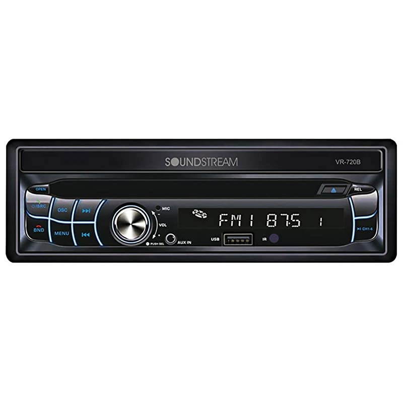 VR-720B Multimedia Receiver/Single DIN, 7" in-Dash Flip Up DVD, with Bluetooth