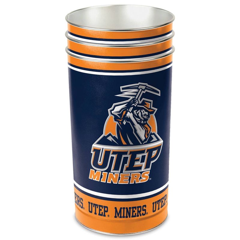 NCAA UTEP Miners Tin Trash Can