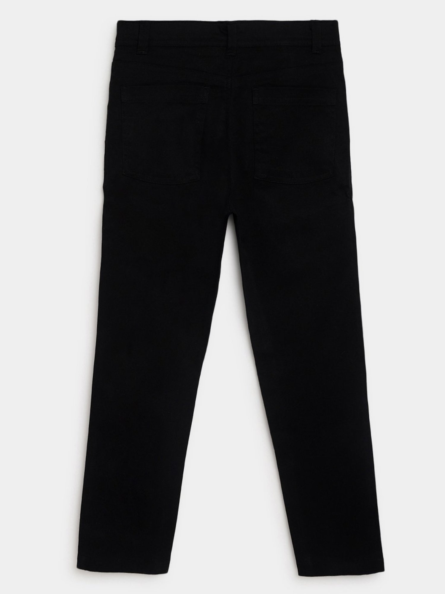 Campana Boys Black Solid Chinos