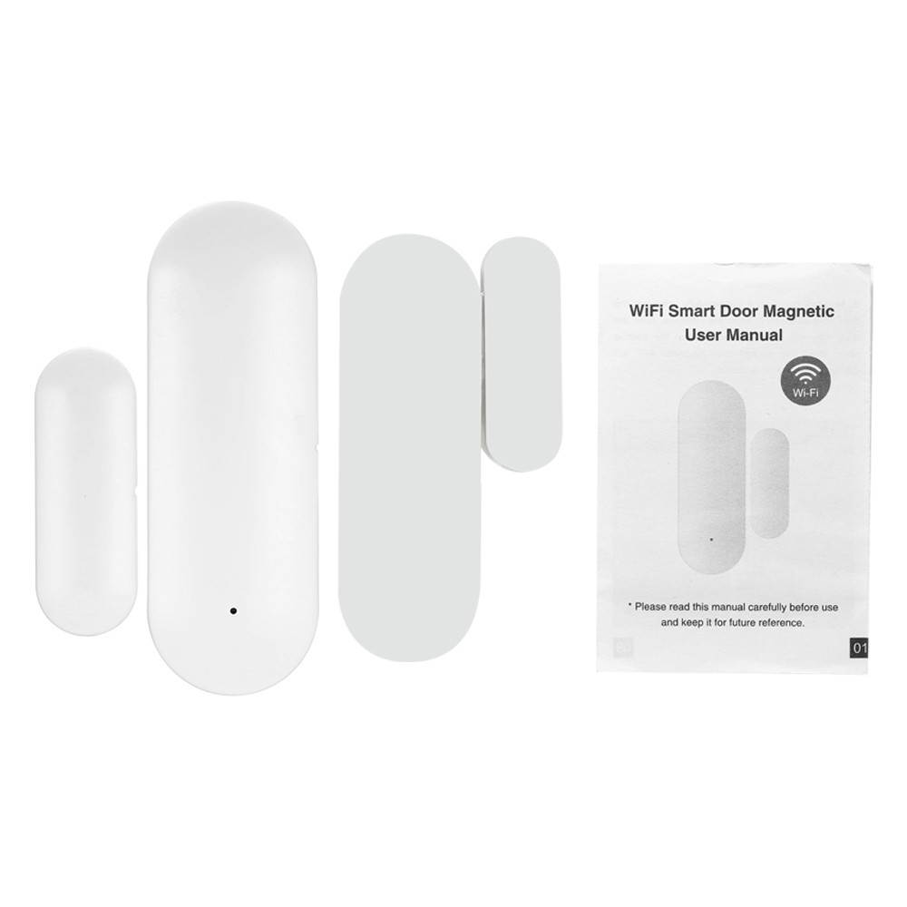 Wireless Door Window Sensor WiFi Smart Door Intrusion Detector Home Security Alarm Works with Amazon alexa Google assistant IFTTT or Rokid