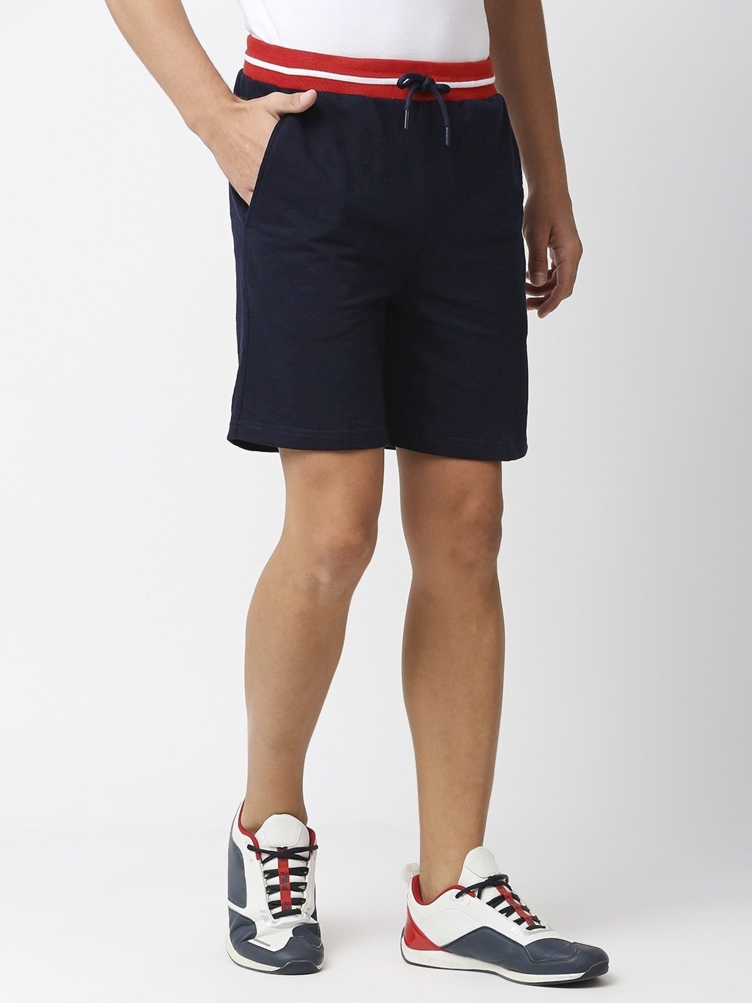 Fitz Deep Navy Slim Fit Shorts