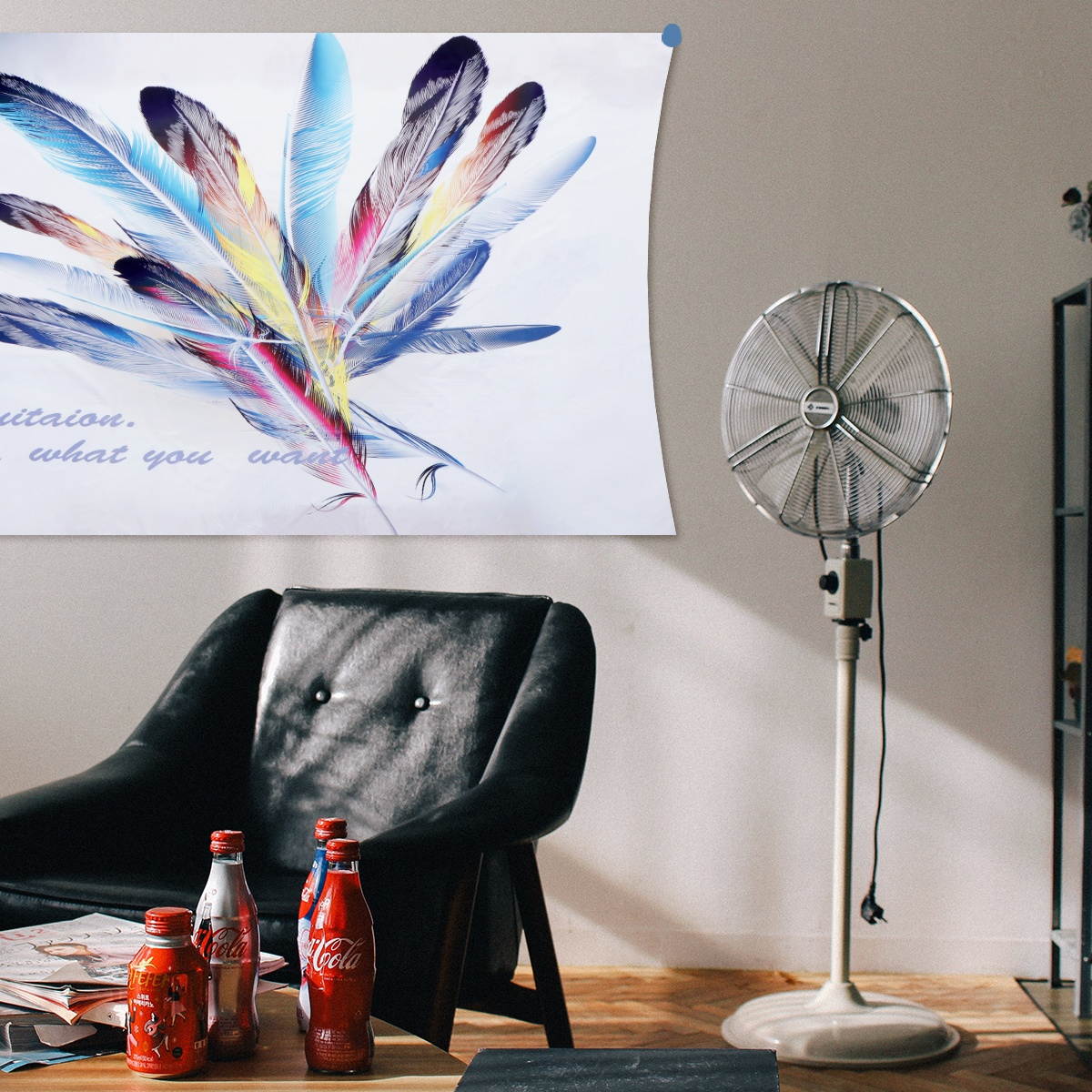 1PC Northern Europe Style Tapestry Bedroom Wall Cloth Decor Green Plants Tapestry Cloth Fashion Mural Beach Towel Multi-purpose Bath Towel for Home Hotel Decor (Good Time Style)