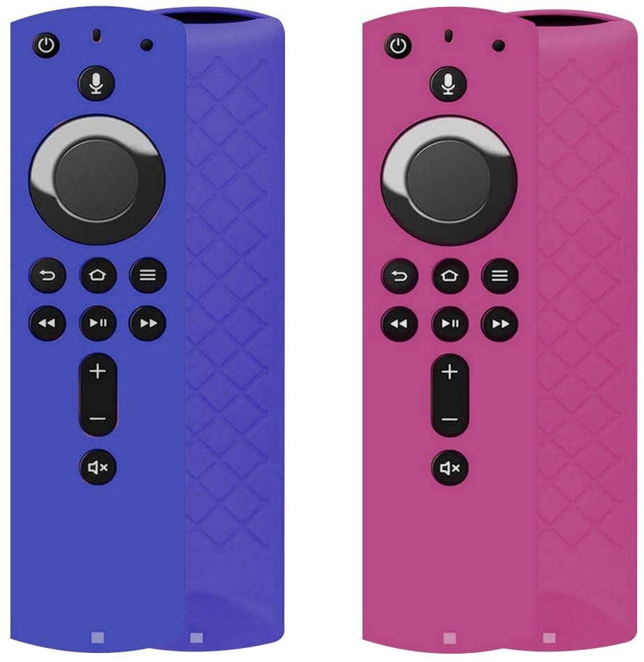Shockproof Protective Silicone Case/Covers Compatible with All-New Alexa Voice Remote for Fire TV Stick 4K, Fire TV Stick (2nd Gen), Fire TV (3rd Gen) - Dark Blue/Purple