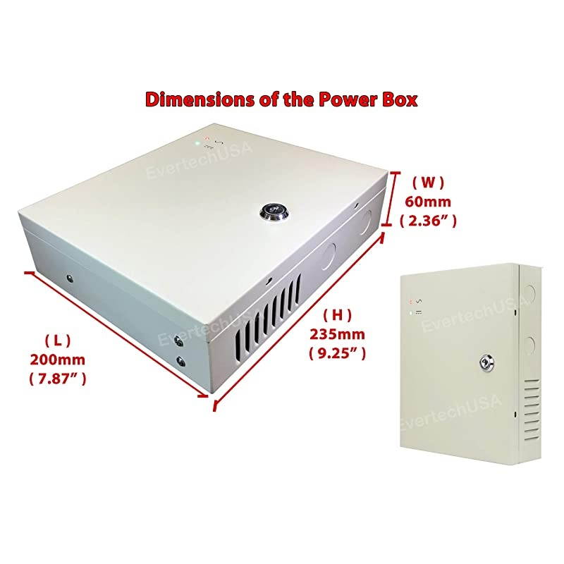 Power Box 18 Ch Channel 12V DC 10 A Power Supply Switch Box for CCTV DVR Security Camera