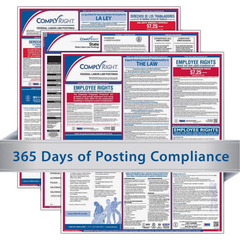 ComplyRight Federal (Bilingual) and State (English) Labor Law Poster Service