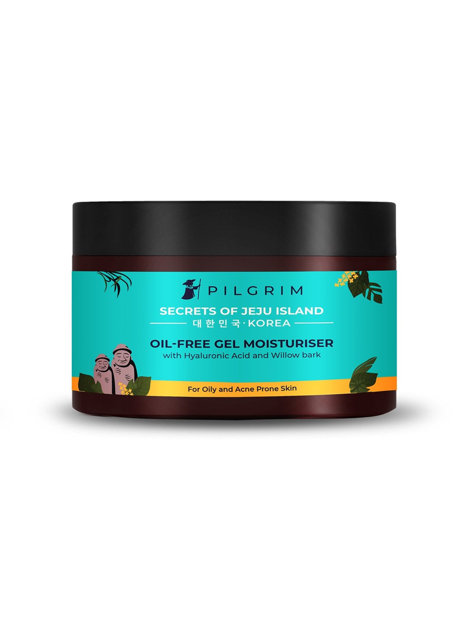 Pilgrim Oil-Free Gel Moisturiser with Hyaluronic Acid & Willow Bark Extracts - 50 gm
