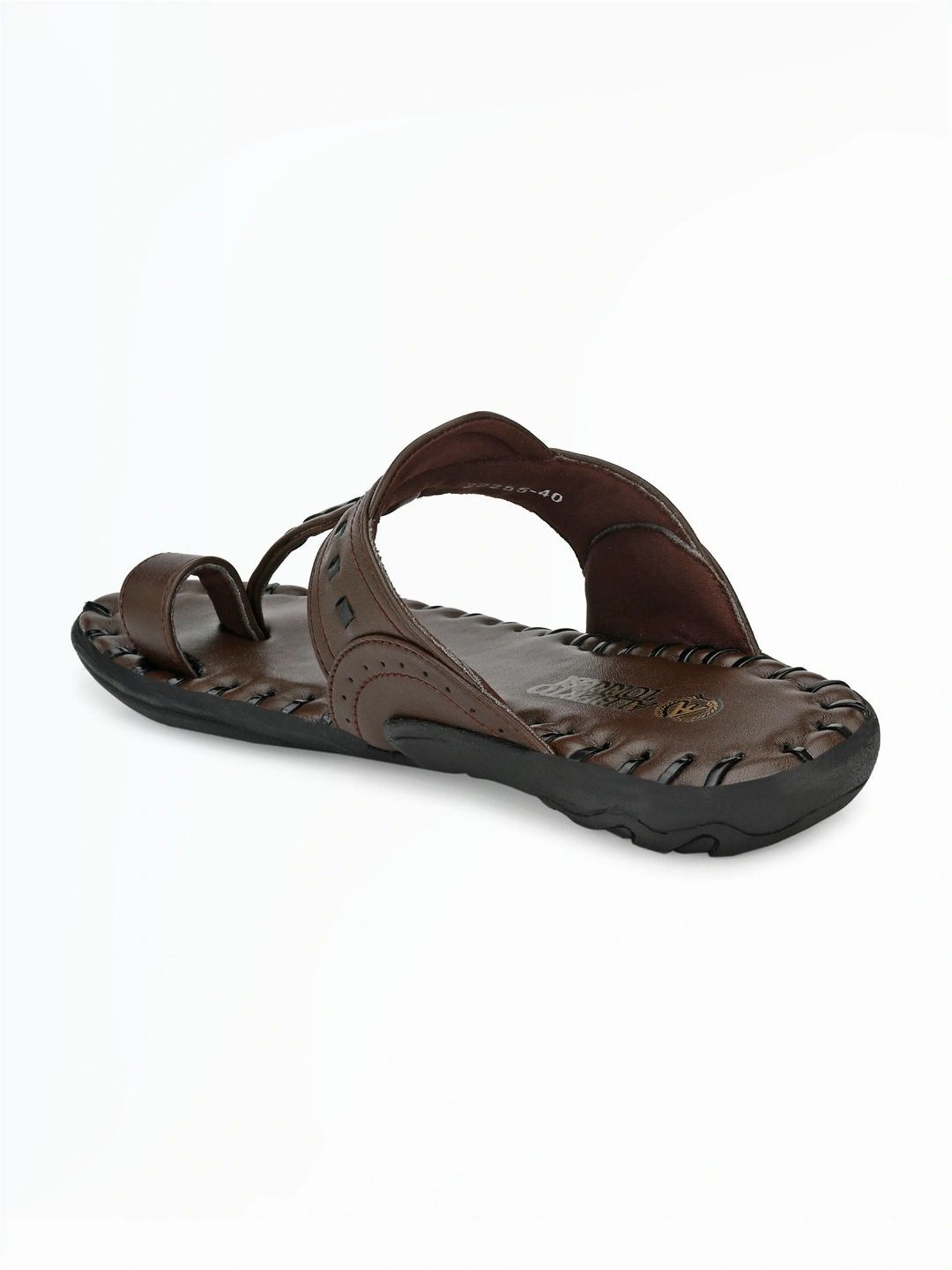 Alberto Torresi Men's Markoripo Dark Brown Toe Ring Sandals