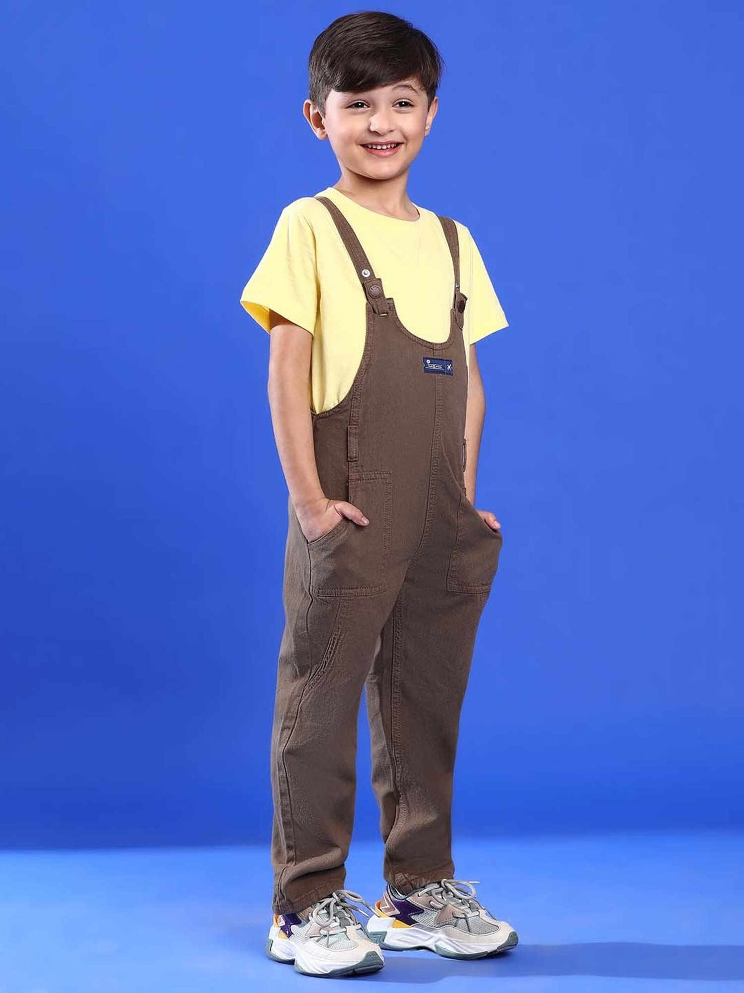 Juniors by Lifestyle Kids Mid Blue Cotton Casual Coordinate Set