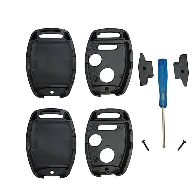 Best New Replacement for Honda 2+1 Buttons Keyless Entry Remote Key fob Shell Fit for Honda CRV Odyssey Accord Crosstour Civic CRZ Fit2Pcs