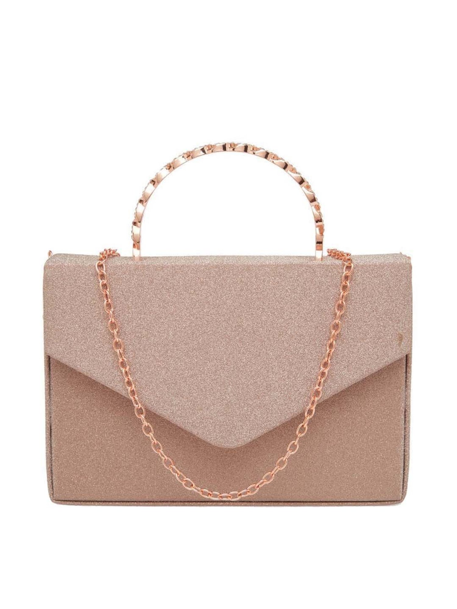 Call It Spring SPRING FLING710 Gold Solid Medium Satchel Handbag