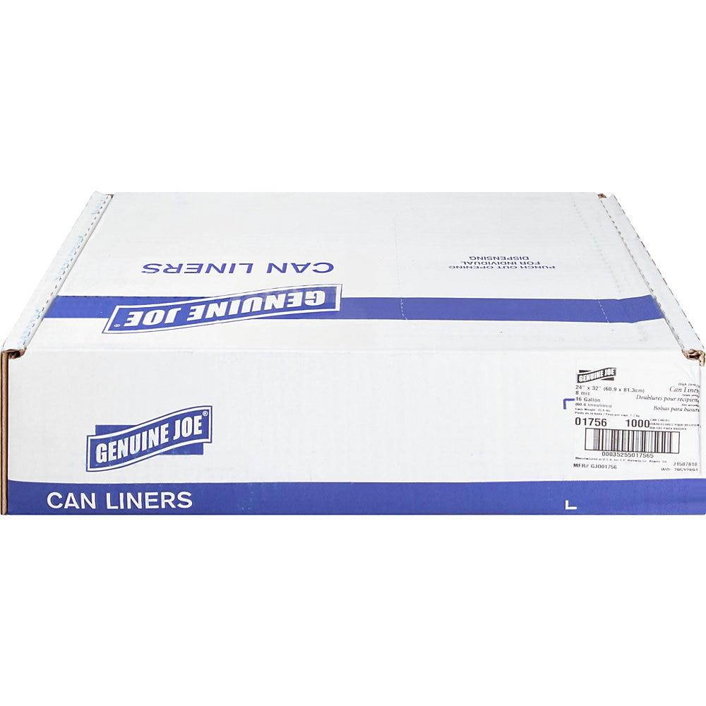 Genuine Joe High Density Can Liners 16 Gal 24"X33" 1000/CT CL 01756