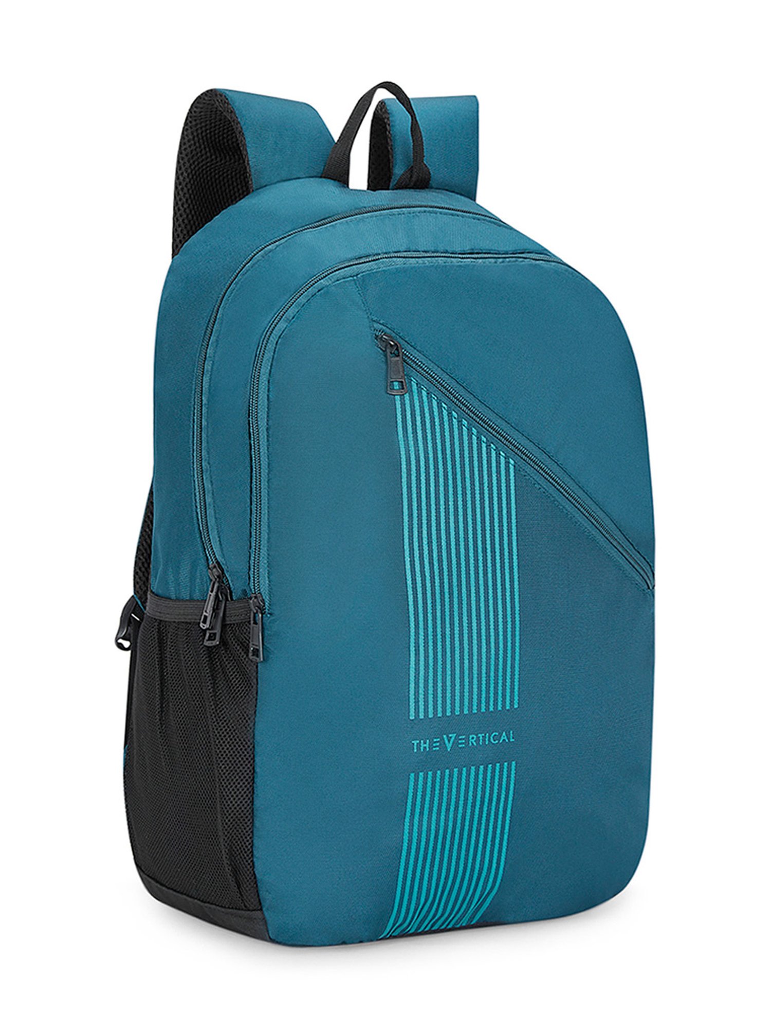 The Vertical Kenneth Teal Textured Medium Backpack