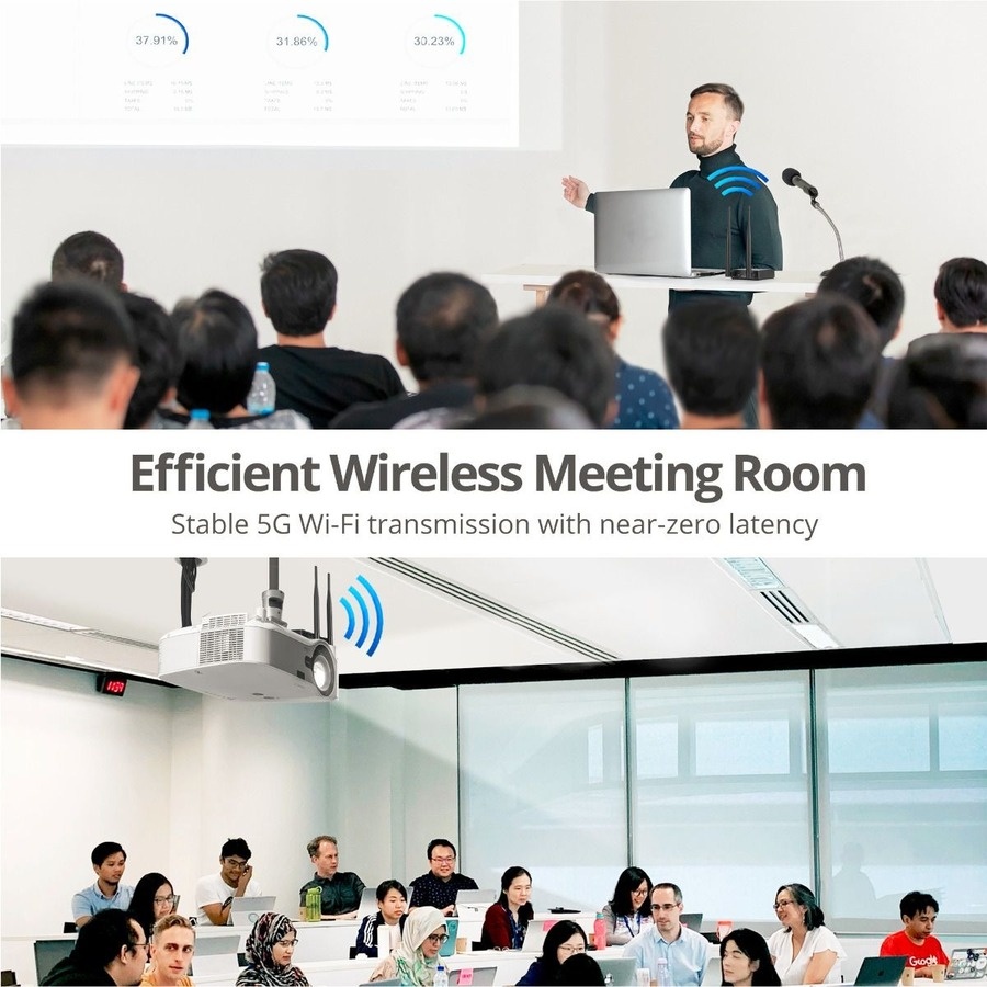 SIIG Dual Antenna 5G Wireless 1080p HDMI Extender with IR 100M CEH26X11S1