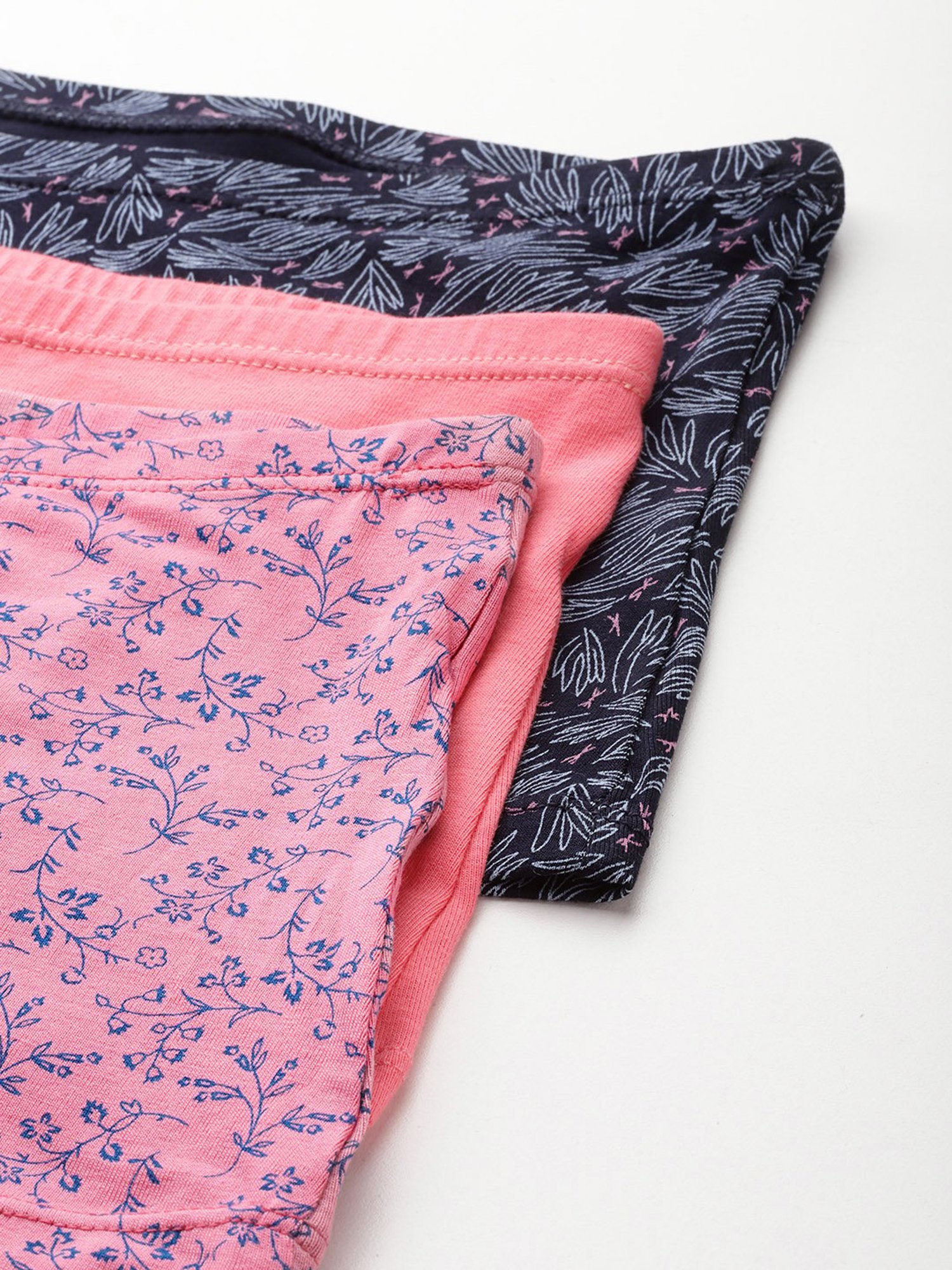 Leading Lady Multicolor Printed Boy Shorts - Pack of 3