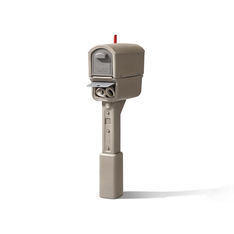 Step2 578799 MailMaster Express Plus Plastic Weather Resistant Mailbox, Tan