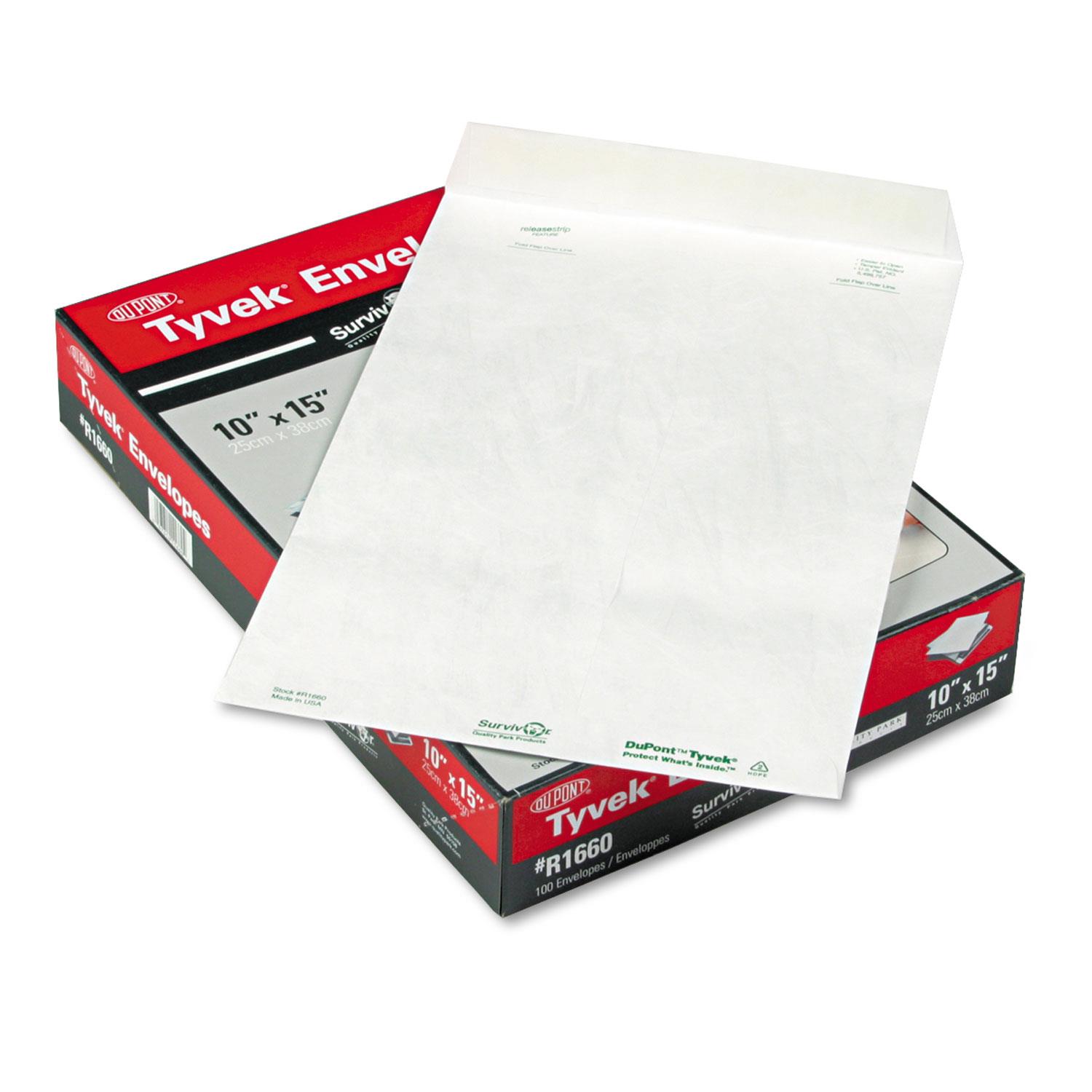 Survivor Tyvek Mailer 10 x 15 White 100/Box R1660