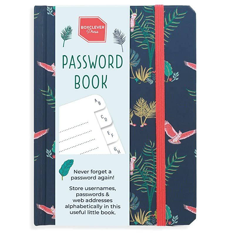Password Book with Alphabetical tabs. Never Forget a Password Again! Password Keeper for All Internet Login Details. Password Journal for Home or Office - 6 x 4.5''