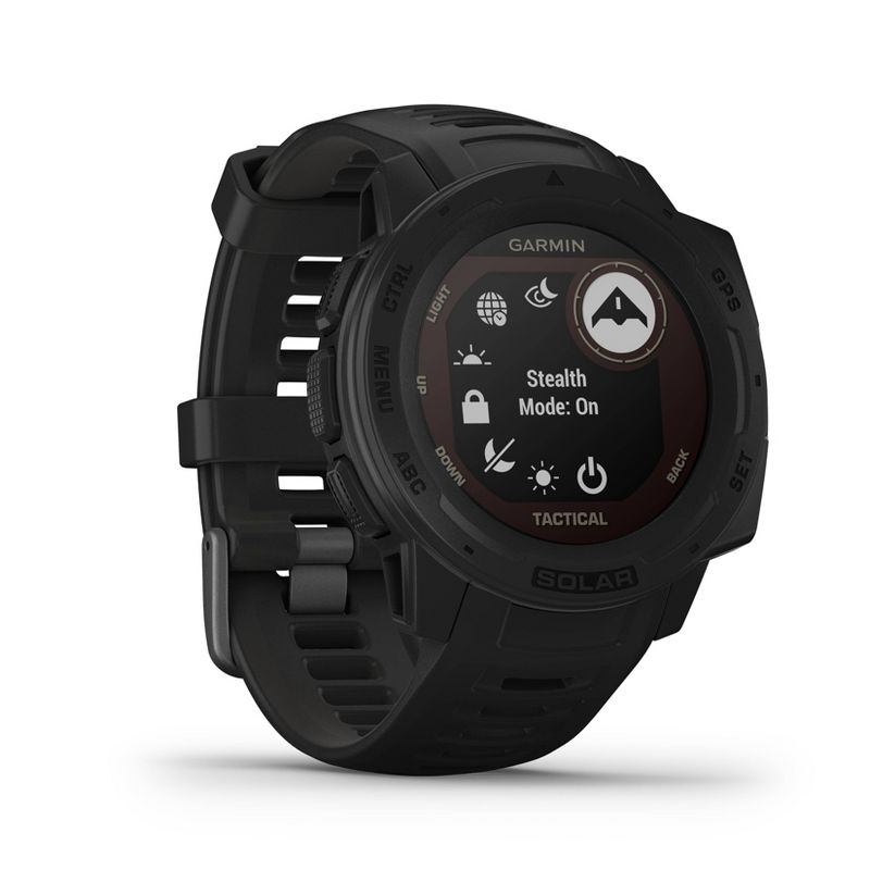 Garmin Instinct Solar Tactical Black Rugged GPS Smartwatch with Solar Charging