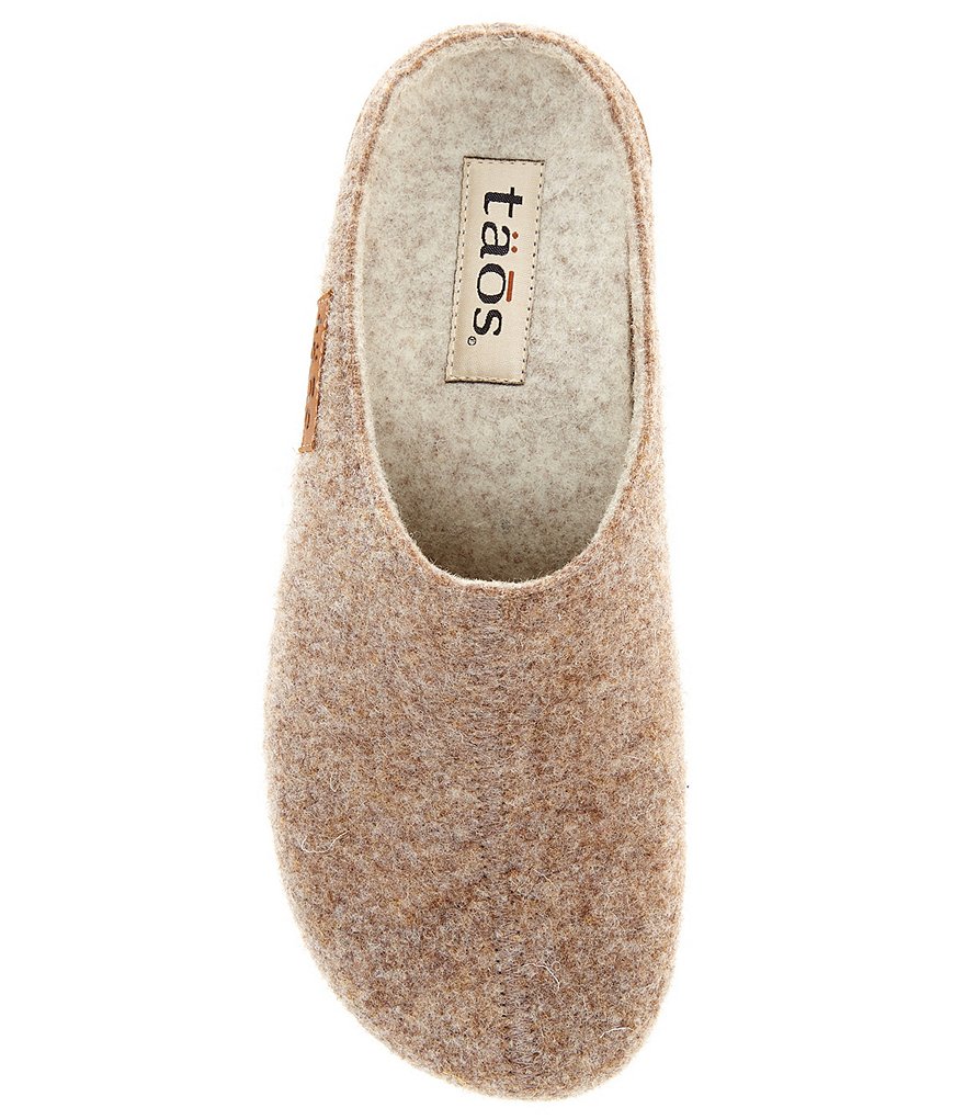Taos Footwear Woollery Wool Cork Wedge Clogs