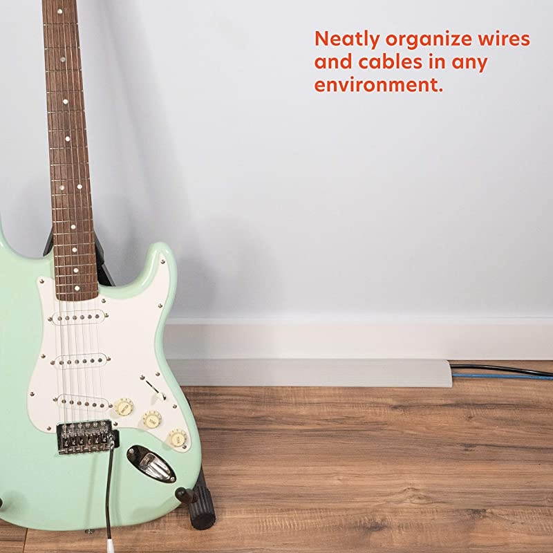 6000W5C Floor Cord Cover Protector for agement 3 in x 5 ft Ivory