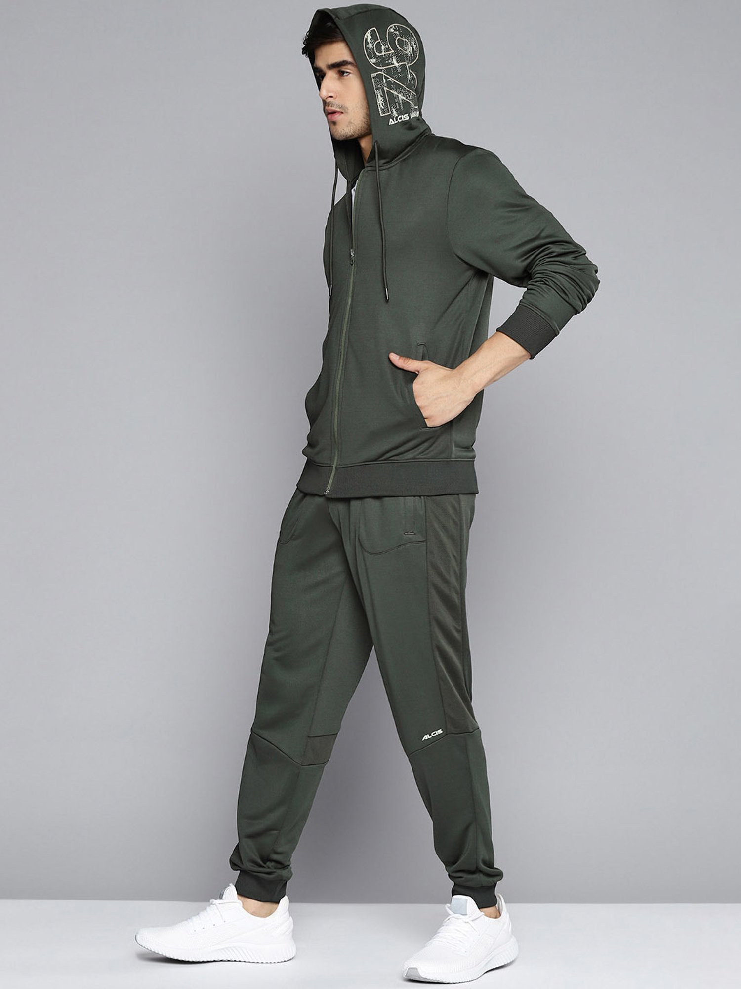 Rock.It Blue Regular Fit Printed TrackSuit