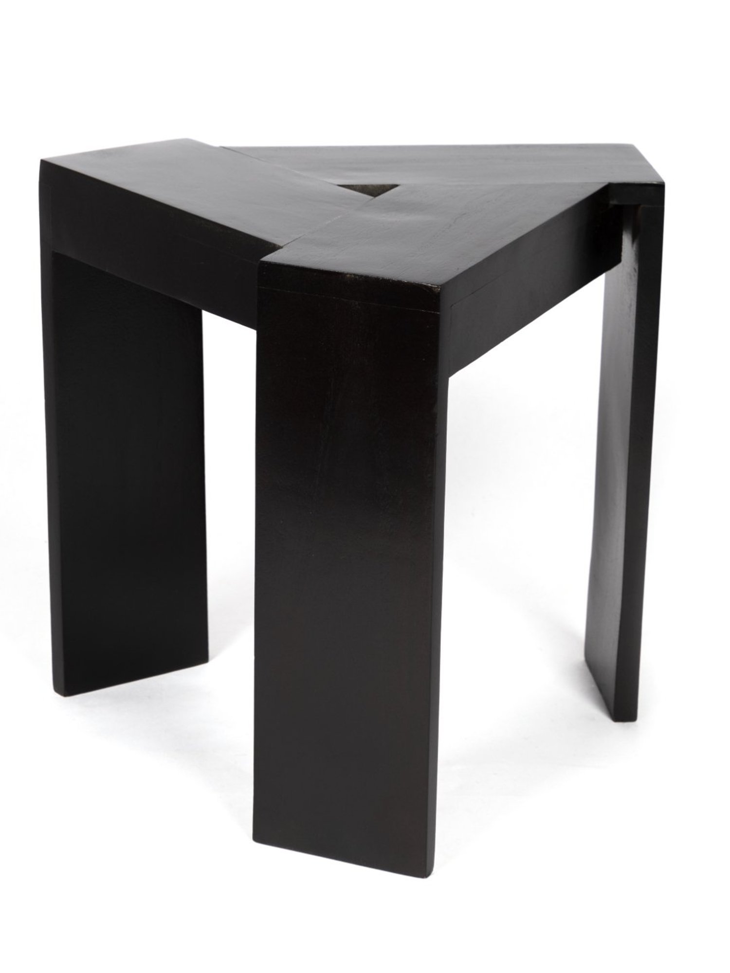 Ikiriya Avina Solid Dark Brown Wood End Table