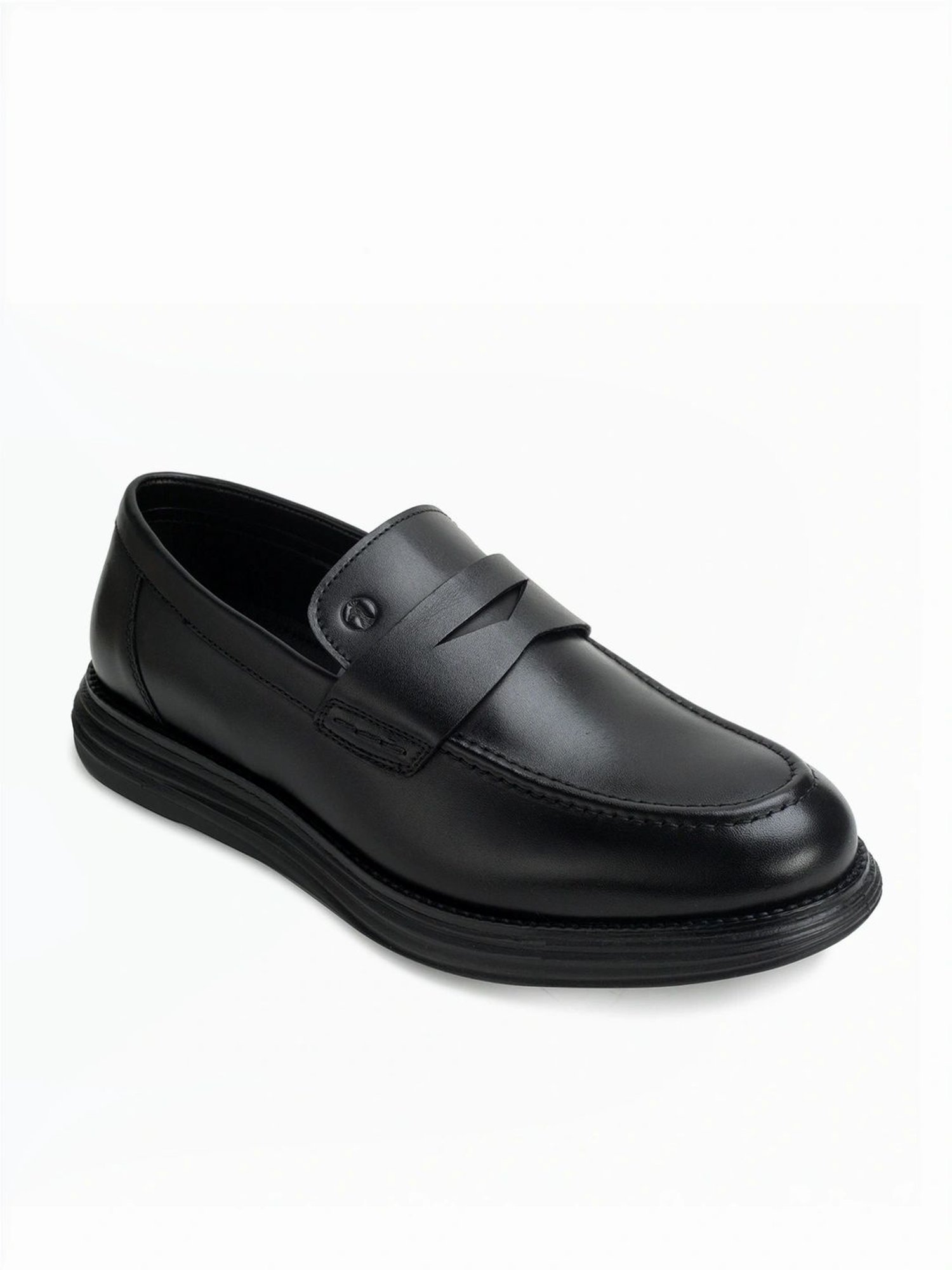 Thomas Crick Men's Black Loafers