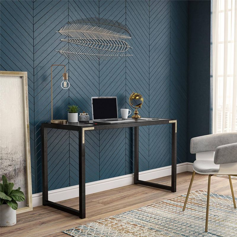 Bel Air Writing Desk Black - Cosmoliving By Cosmopolitan