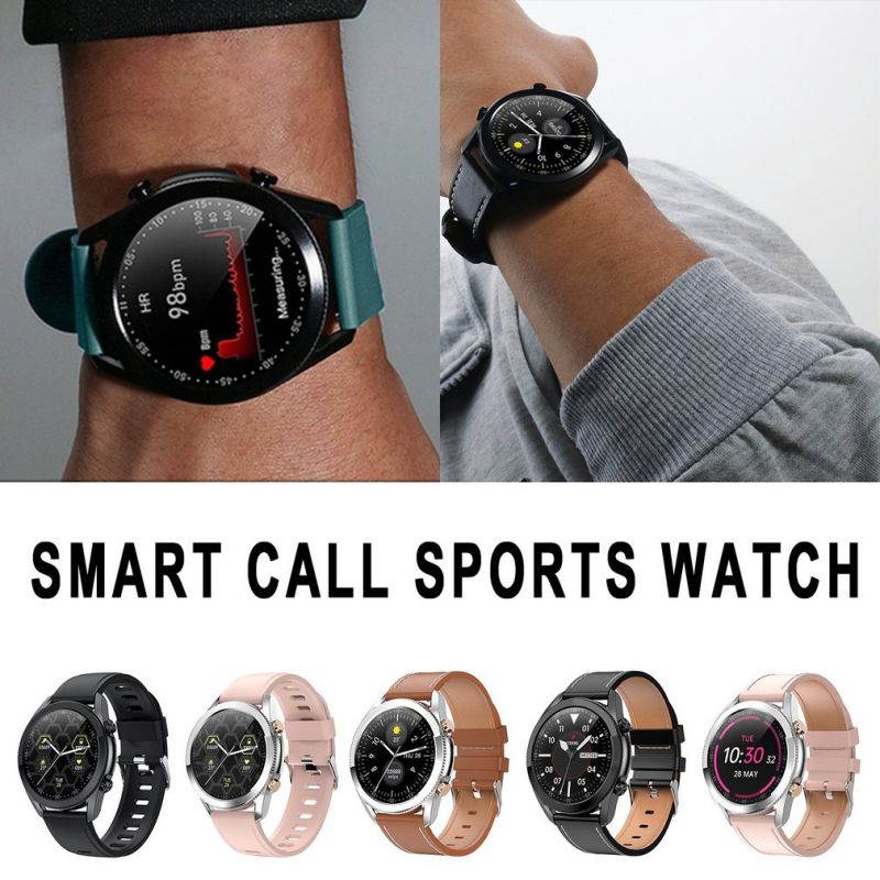 I12 1.3 Inch Color Full Touch Screen Smart Watch Men Women Waterproof Heart Rate With Phone Call Music Sports Tracker,1.3 inch,pink