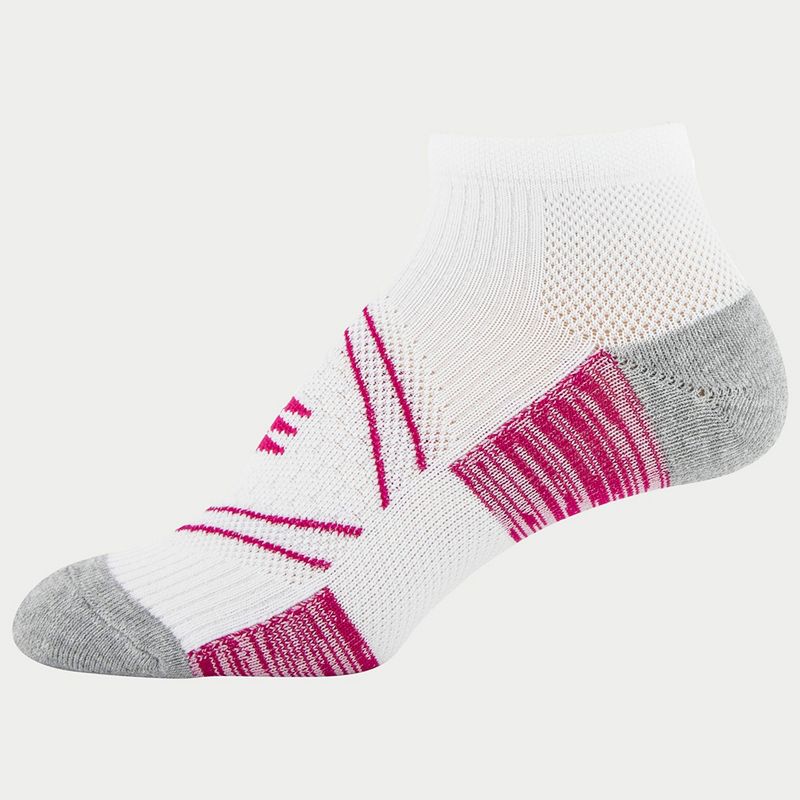 Powersox Women's Lightweight Cushioned 6pk Low Cut Athletic Socks - White 4-10