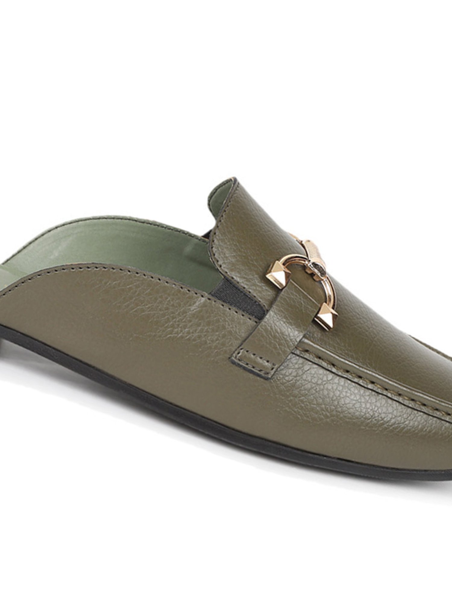 Yoho Women's Olive Mule Shoes
