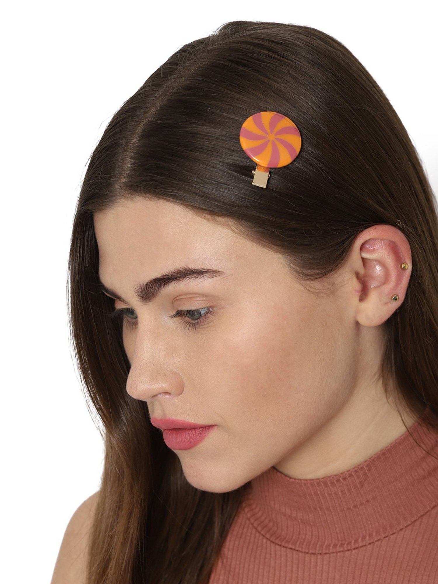 Golden Embellished Hair Clip - Set of 3